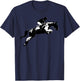 Cute English Riding Hunter Jumper Girl Riding Horse Gift T-Shirt - T-Shirt | Navy