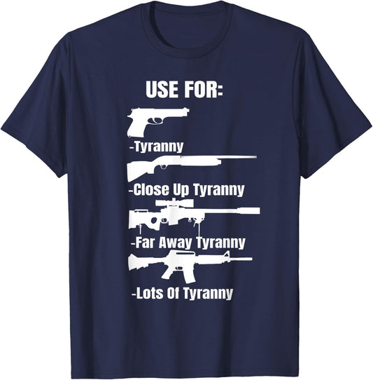 Pro Gun 2nd Amendment Gun Lover Enthusiast Patriotic Gift T-Shirt - T-Shirt | Navy