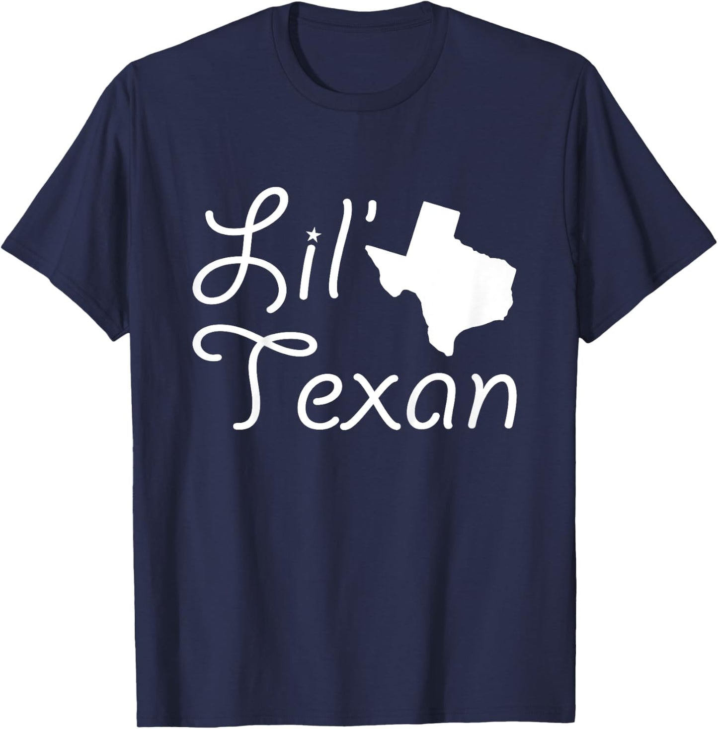 Lil' Texan | Funny Texas Kid Toddler | Boy Girl T-Shirt - T-Shirt | Navy