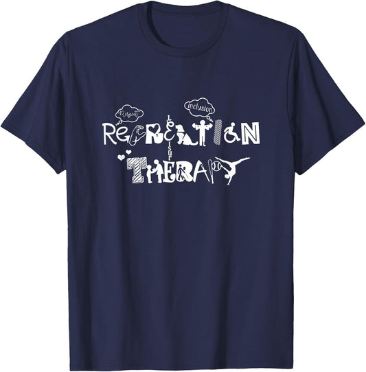 Recreation Therapy Proud Recreational Therapist RT Job T-Shirt - T-Shirt | Navy