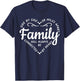 Side by Side or Miles Apart Family Will Always Be Connected T-Shirt - T-Shirt | Navy