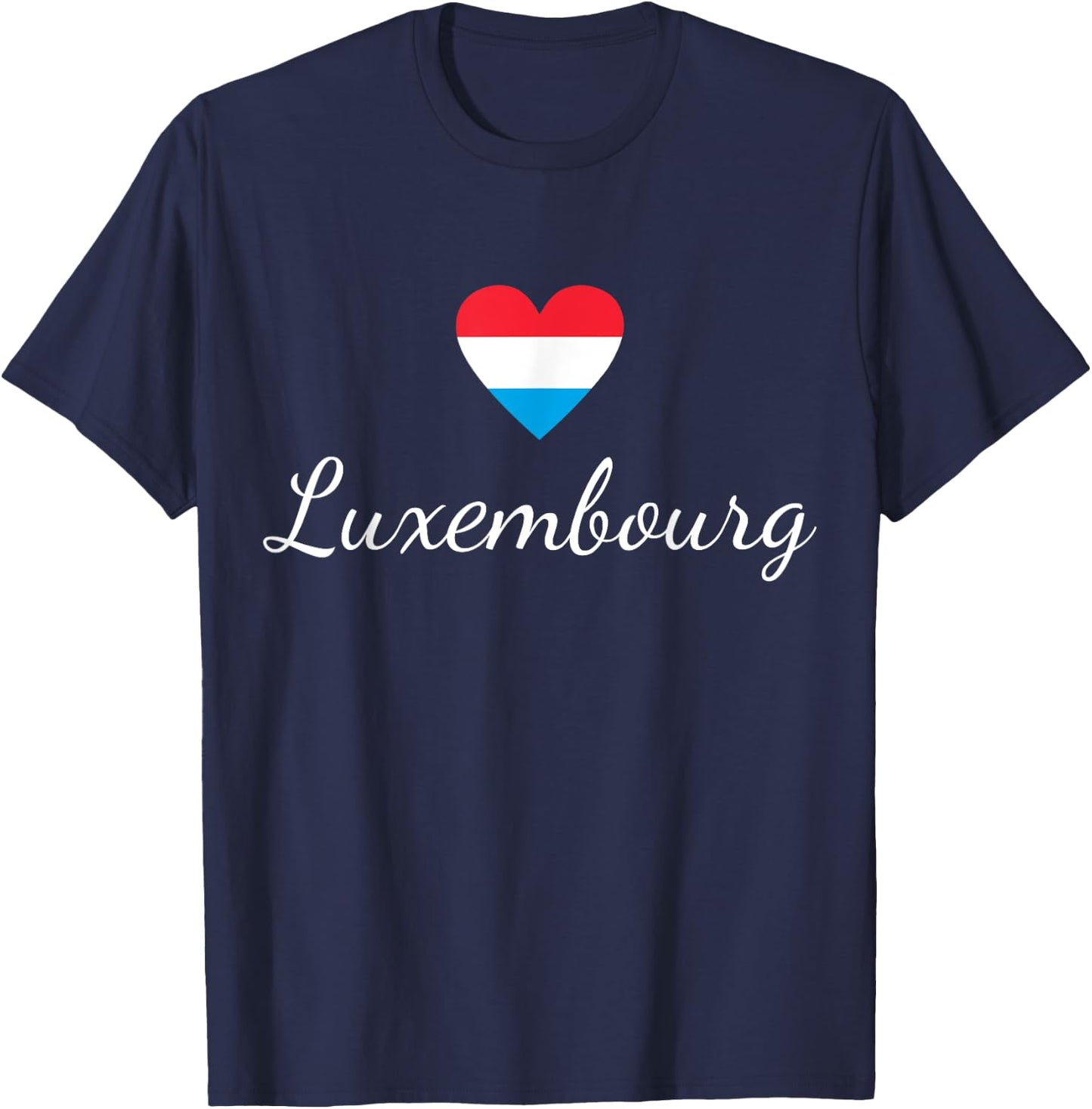 Luxembourg Flag, Luxembourg Travel, Luxembourger, Luxembourg T-Shirt - T-Shirt | Navy