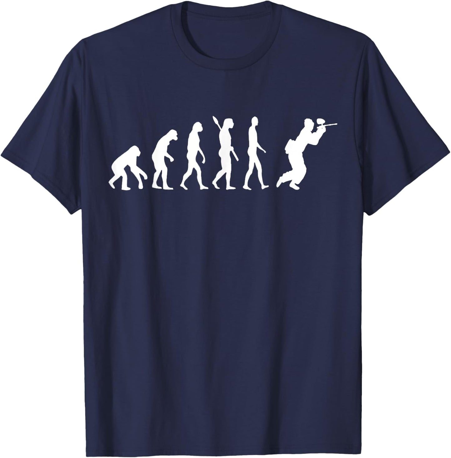 Paintballspieler Paintball Spieler Freizeit Sport Paintball Player Evolution T-Shirt - T-Shirt | Navy