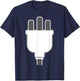 Plug Easy Plug And Socket Couple Halloween Costume T-Shirt - T-Shirt | Navy