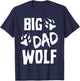 Halloween Shirt Dad Men Funny Costume Daddy Big Dad Wolf T-Shirt - T-Shirt | Navy