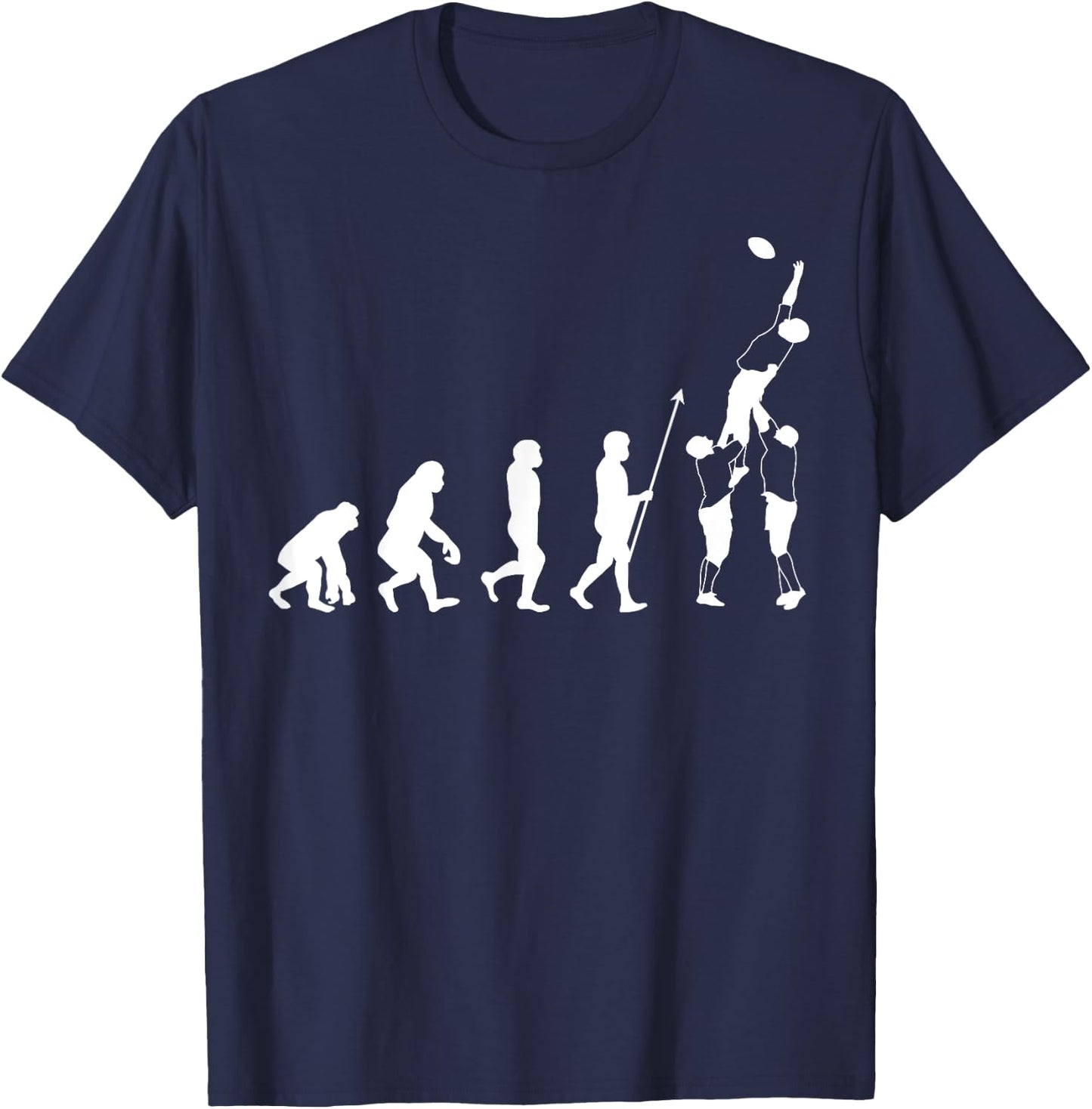 Evolution Rugby Player – XV France Rugby Gift T-Shirt - T-Shirt | Navy