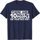 There Are 10 Types Of People, Binary Joke T-Shirt - T-Shirt | Navy