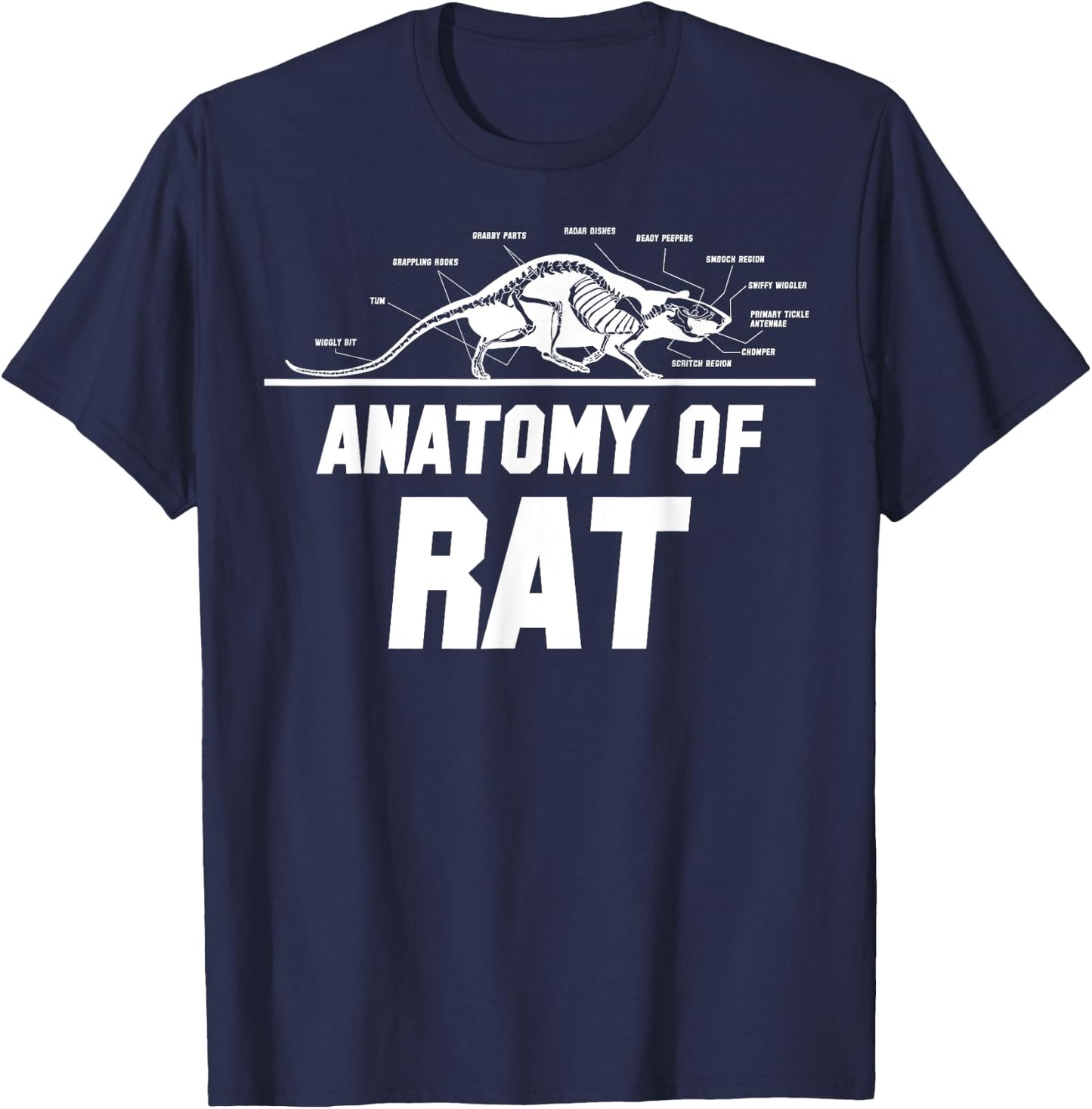 Anatomy of Rat - Rat Costume Mouse Rat T-Shirt - T-Shirt | Navy