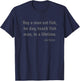 Joe Biden Quote Buy a Man Eat Fish He Day Teach Lifetime T-Shirt - T-Shirt | Navy