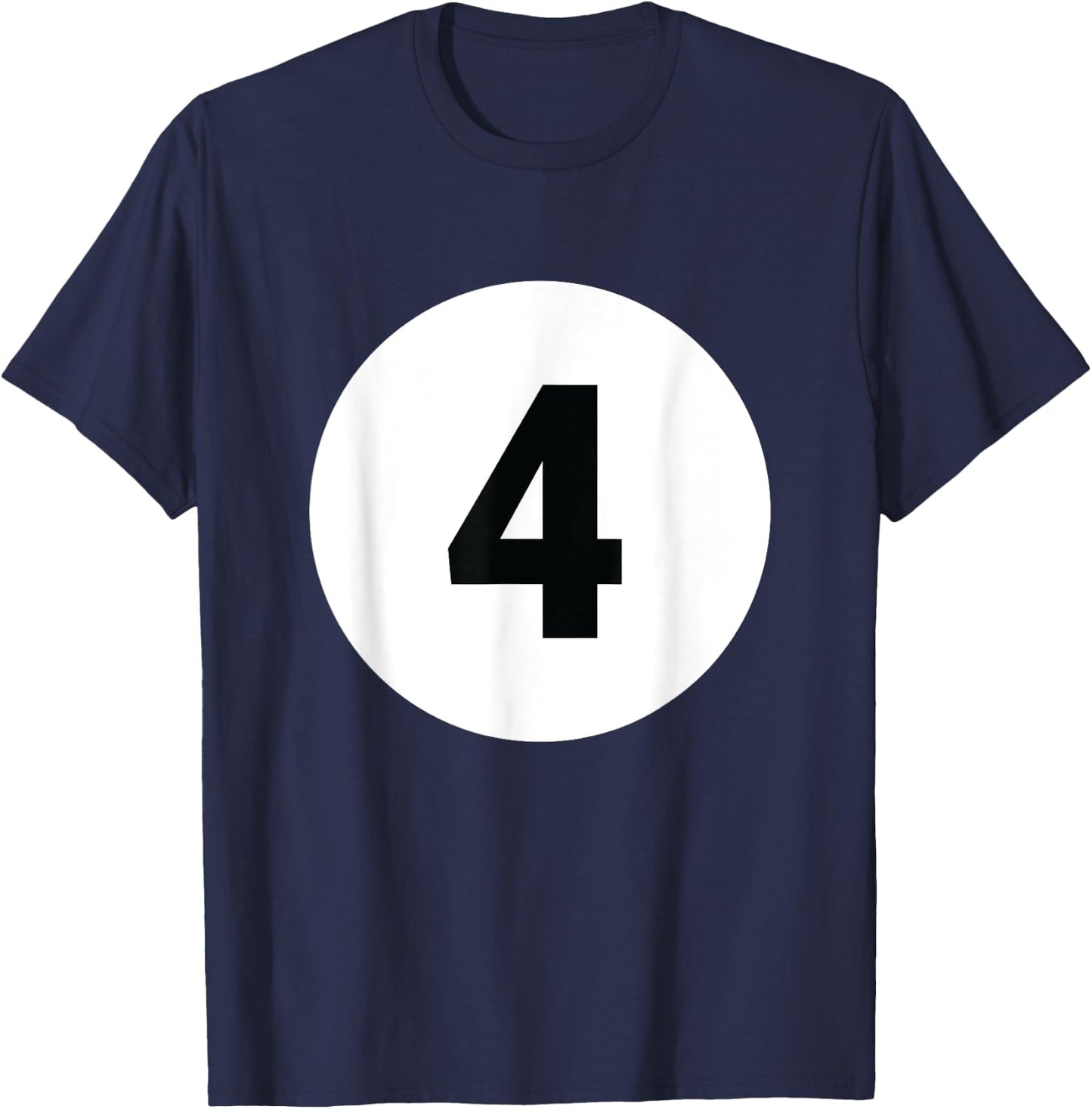 8 Pool Ball 4 Billiards Costume Halloween Group Matching T-Shirt - T-Shirt | Navy