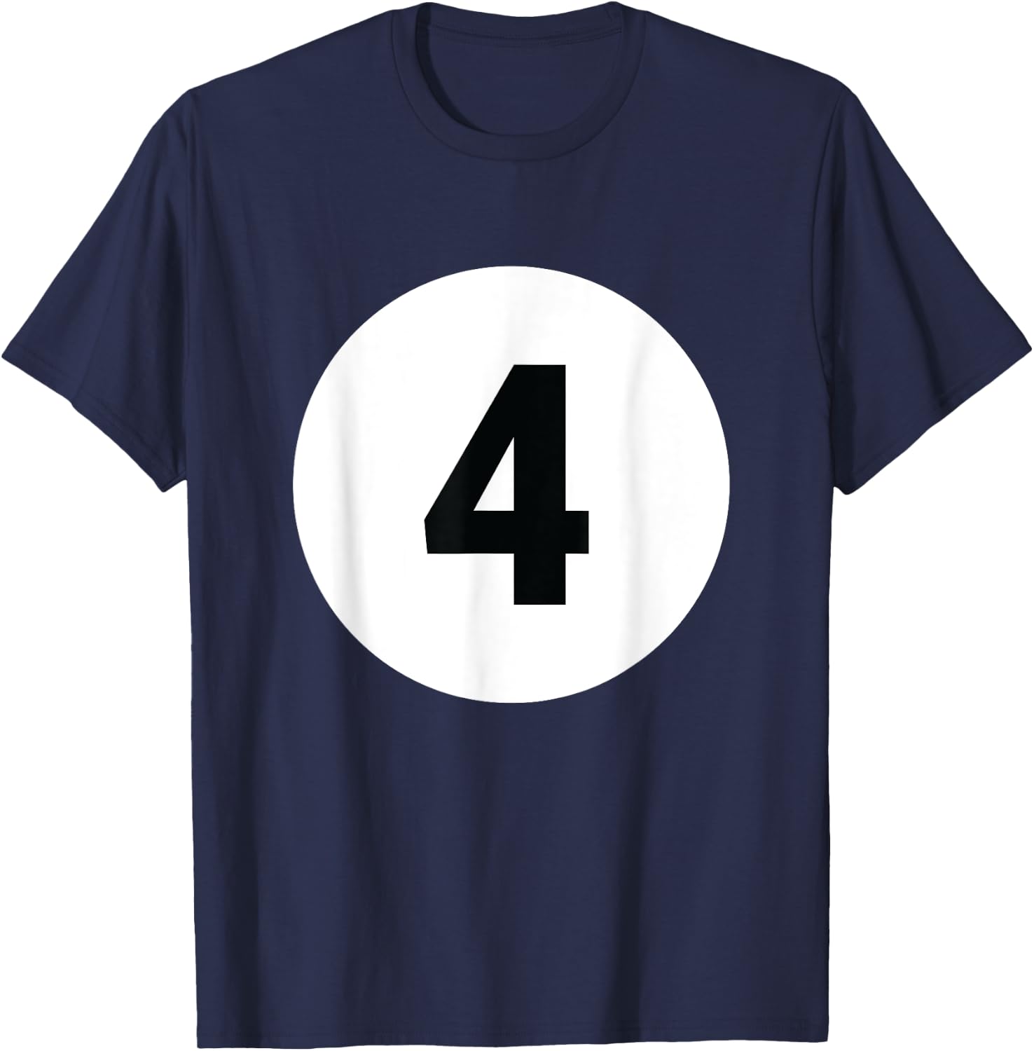 8 Pool Ball 4 Billiards Costume Halloween Group Matching T-Shirt - T-Shirt | Navy