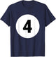 8 Pool Ball 4 Billiards Costume Halloween Group Matching T-Shirt - T-Shirt | Navy