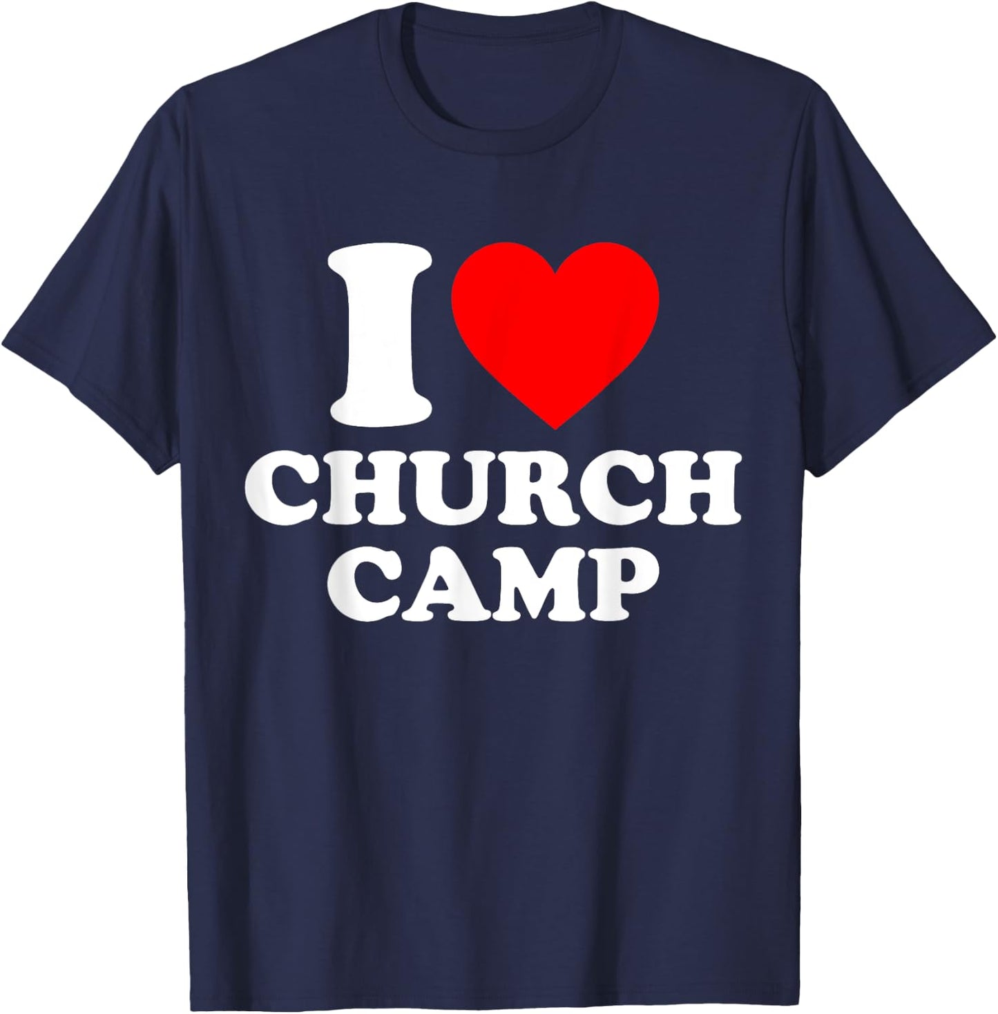 VBS I Love Church Camp Christian Vacation Bible School Jesus T-Shirt - T-Shirt | Navy