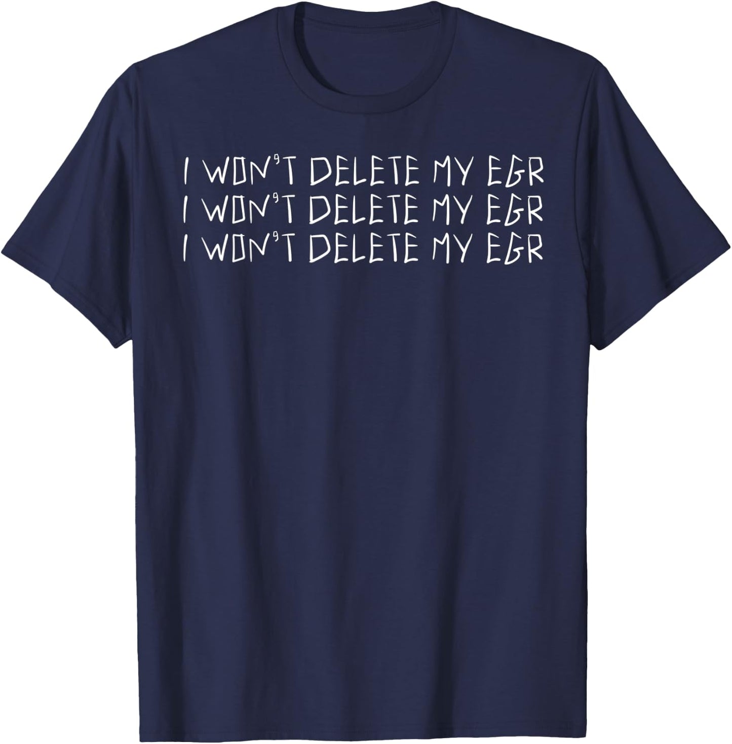 Diesel Shirt Truck Emissions Funny Saying for Truckers Shirt T-Shirt - T-Shirt | Navy
