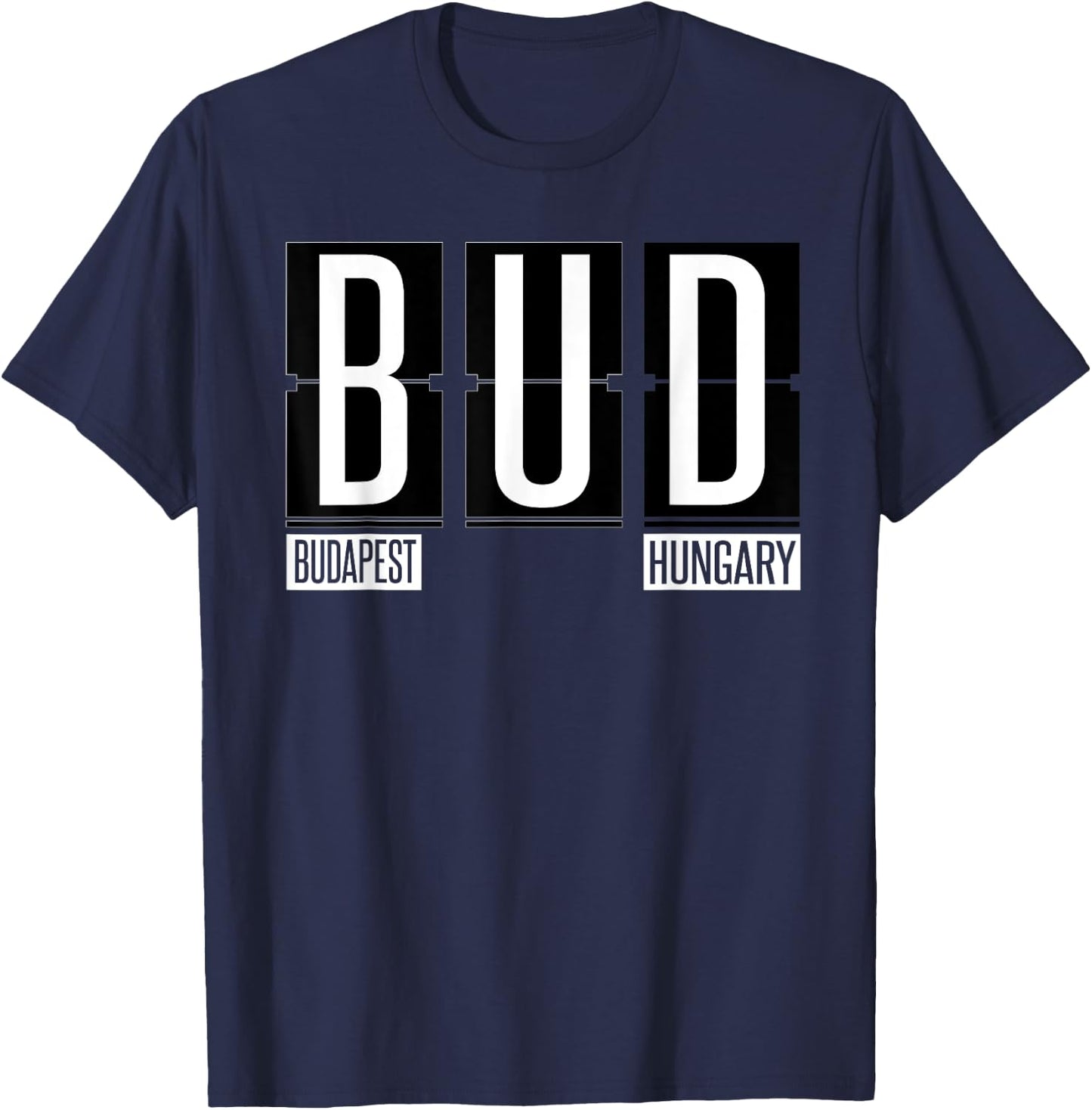 BUD - Budapest Hungary Souvenir or Gift Shirt Apparel T-Shirt - T-Shirt | Navy