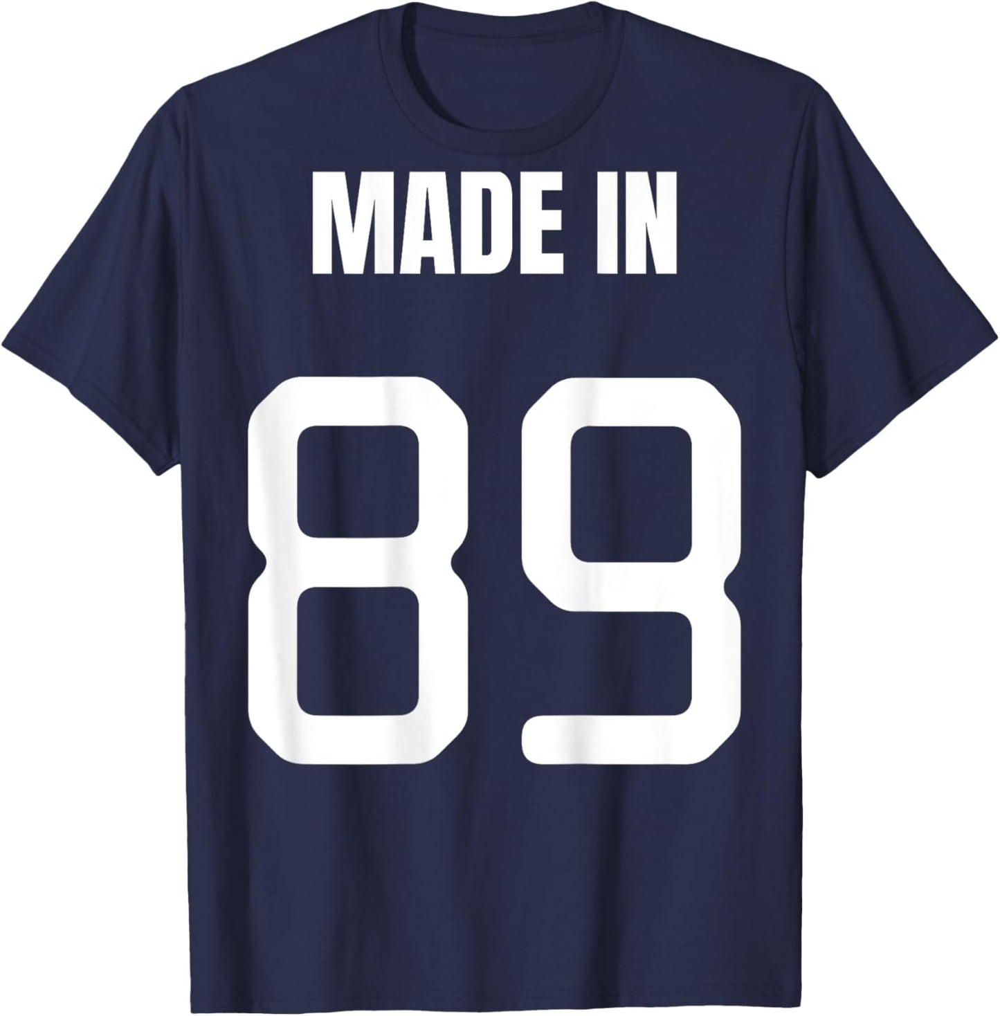 31st Birthday Made In 1989 On Back Bday Gift Women T-Shirt - T-Shirt | Navy