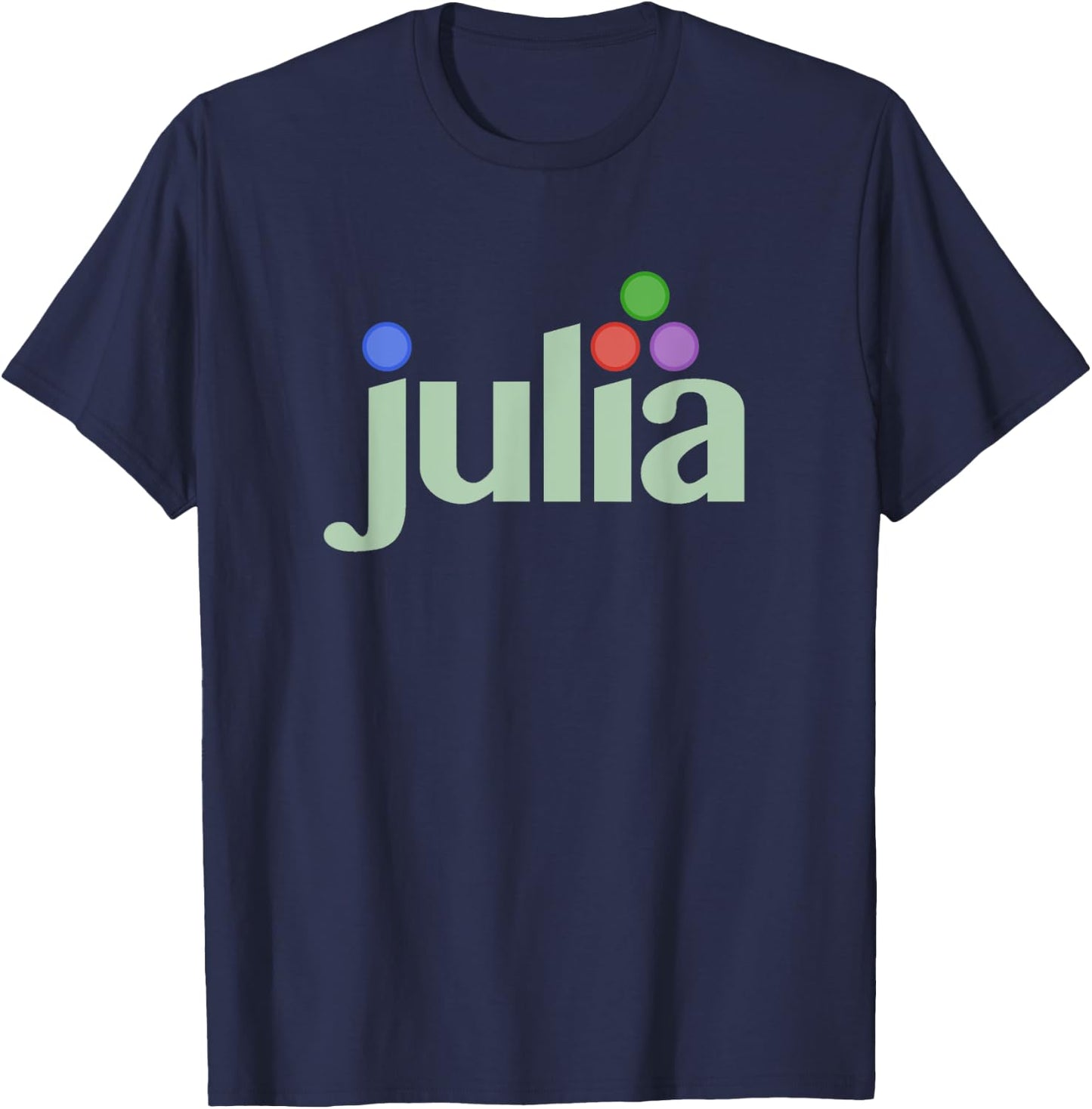 Julia Programming Language Coder and Software Developers T-Shirt - T-Shirt | Navy