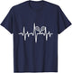 Tennis Heartbeat Tennis Racket Player T-Shirt - T-Shirt | Navy