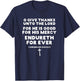 Scripture O Give Thanks Unto the Lord For He is Good Verse T-Shirt - T-Shirt | Navy