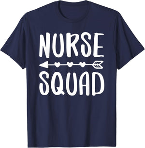 Nurse Squad Shirt Teacher Student Nursing Team Women Girls Kids T-Shirt - T-Shirt | Navy
