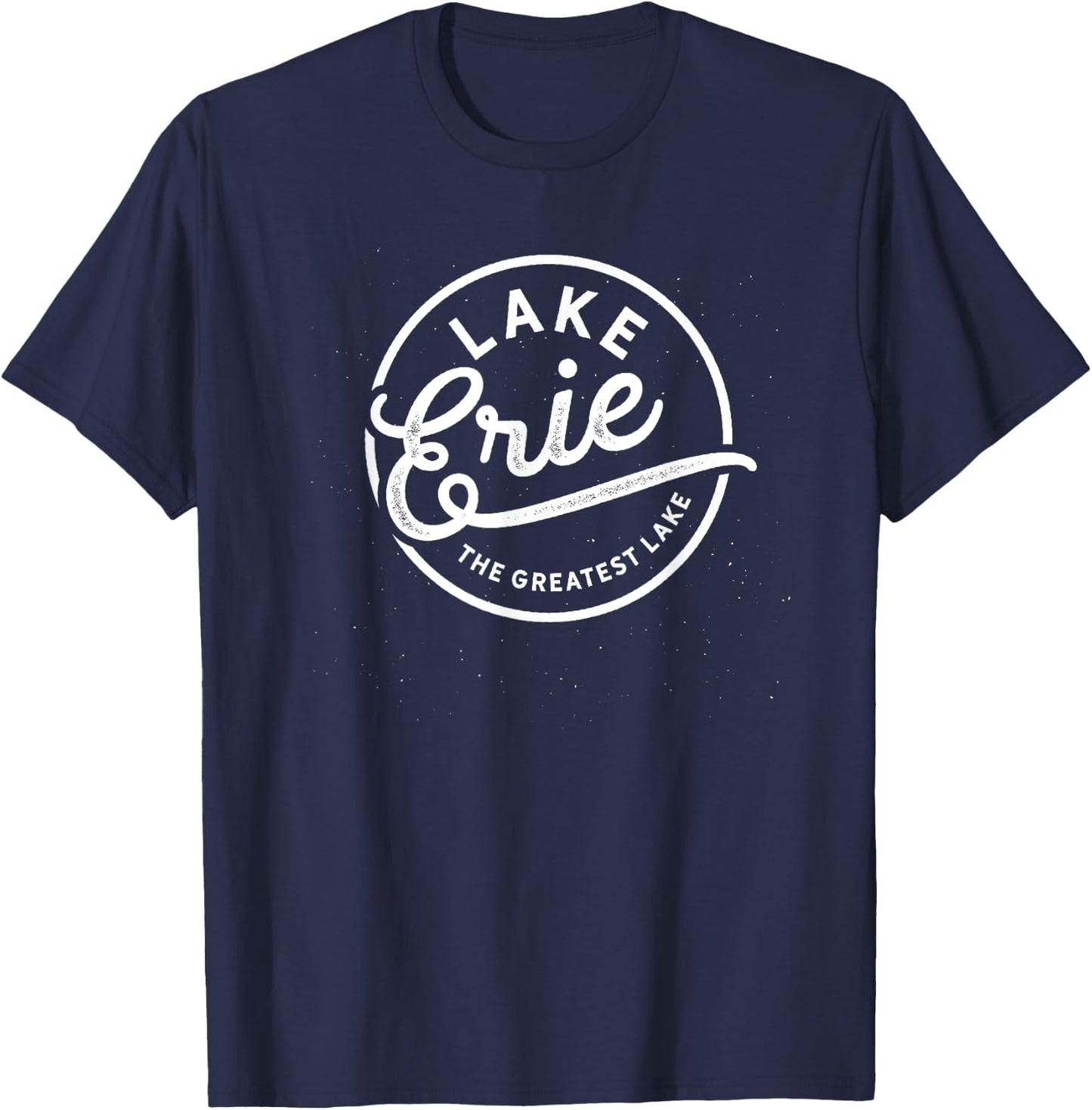 The Great Lakes Shirt - Lake Erie, Lake Life Theme T-Shirt - T-Shirt | Navy