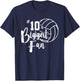 Ten 10's Biggest Fan Shirt Volleyball Mom Volleyball Dad T-Shirt - T-Shirt | Navy