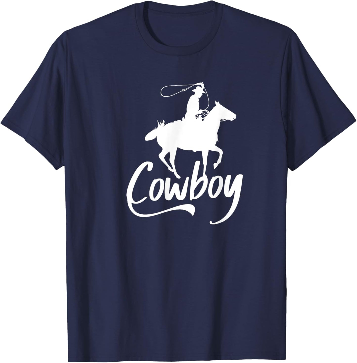 Cowboy America Wild West Cowboys USA T-Shirt - T-Shirt | Navy