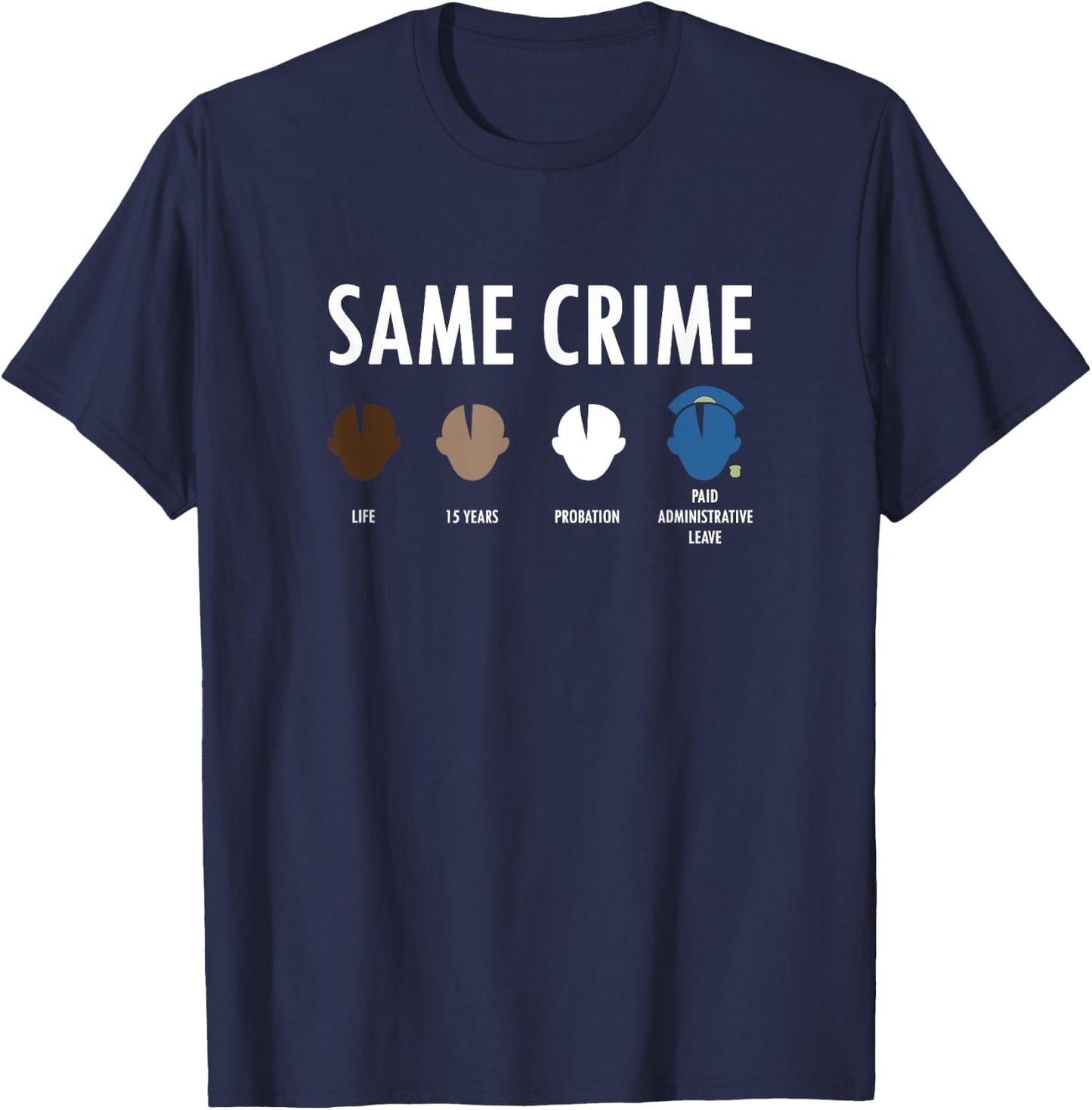 Same Crime More Time T-Shirt - T-Shirt | Navy
