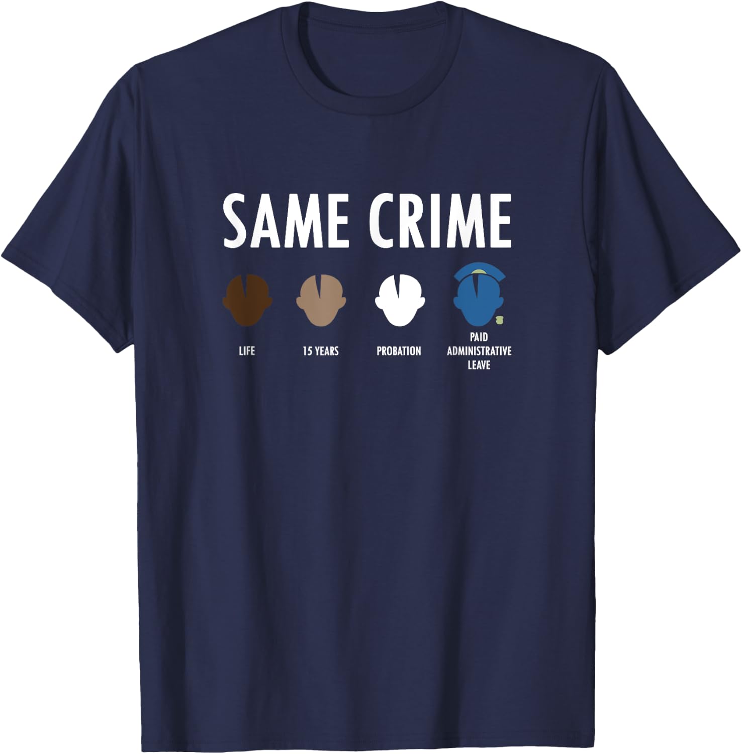 Same Crime More Time T-Shirt - T-Shirt | Navy