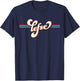 Lefse Norwegian Flag Vintage Stripes T-Shirt - T-Shirt | Navy