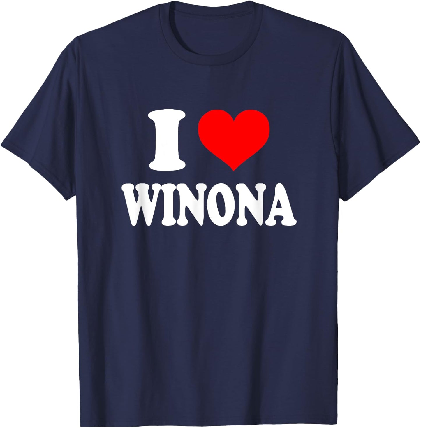 I Love Winona T-Shirt - T-Shirt | Navy
