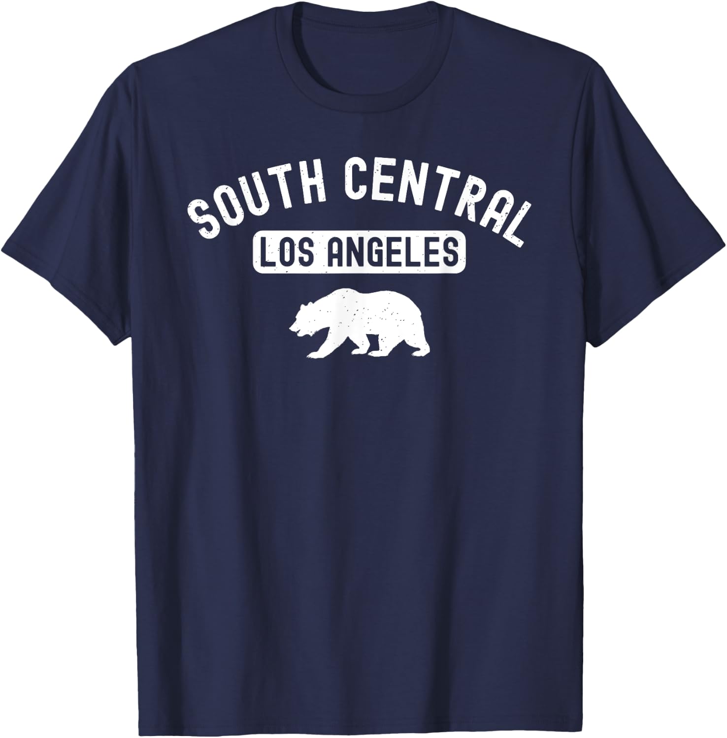 South Central Los Angeles Street LA Slauson Crenshaw 323 LA T-Shirt - T-Shirt | Navy