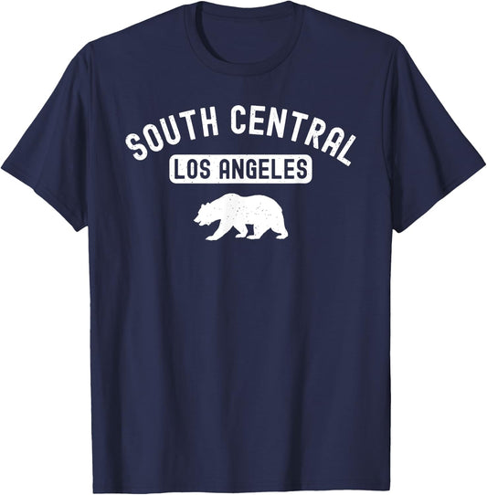 South Central Los Angeles Street LA Slauson Crenshaw 323 LA T-Shirt - T-Shirt | Navy