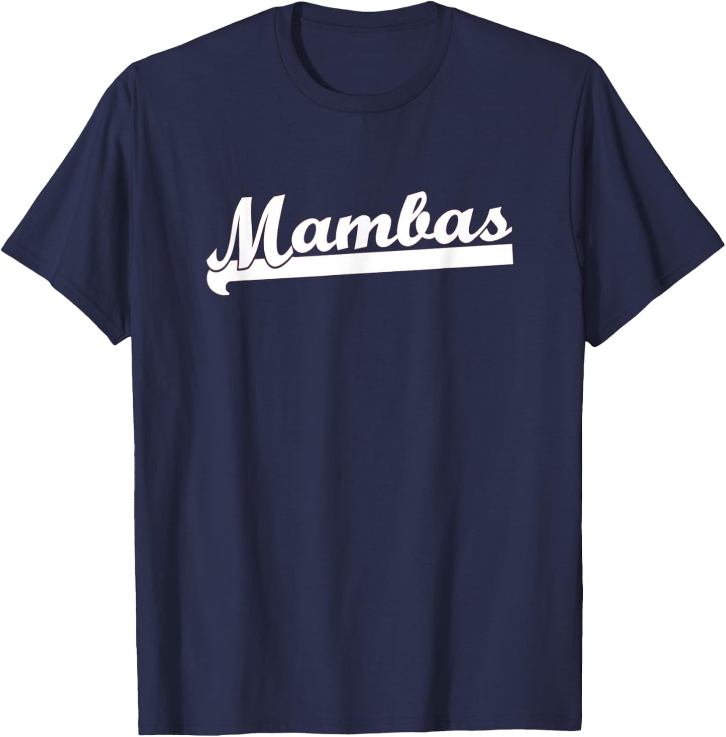 MAMBAS Flag Football Baseball T-Ball Basketball Soccer Team T-Shirt - T-Shirt | Navy