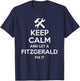 FITZGERALD Funny Surname Birthday Family Tree Reunion Gift T-Shirt - T-Shirt | Navy