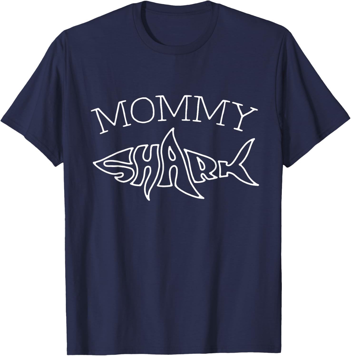 Mommy Birthday Shark Mom Matching Family Women T-Shirt - T-Shirt | Navy