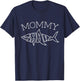 Mommy Birthday Shark Mom Matching Family Women T-Shirt - T-Shirt | Navy