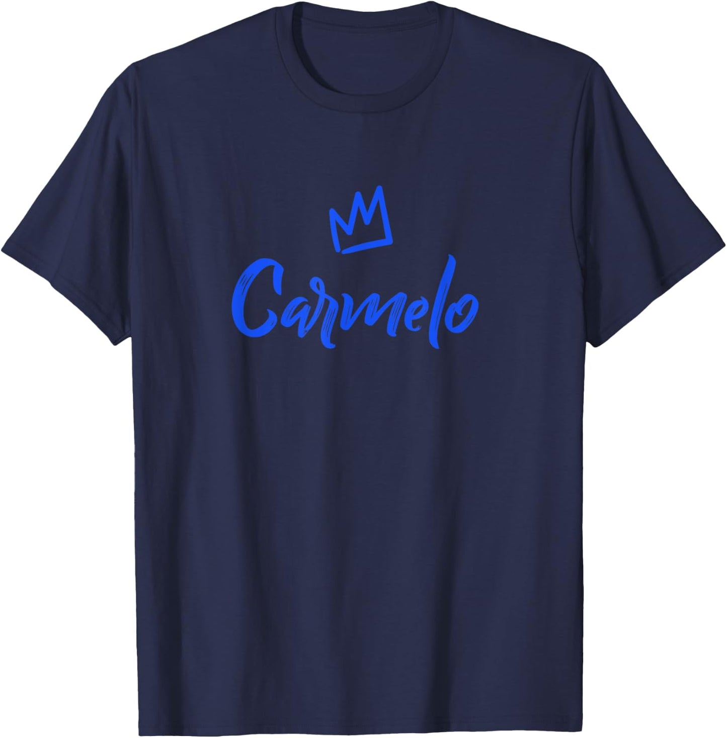 Carmelo the King / Blue Crown & Name Called Carmelo T-Shirt - T-Shirt | Navy