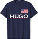 HUGO Personalized Name Funny Birthday Gift T-Shirt - T-Shirt | Navy