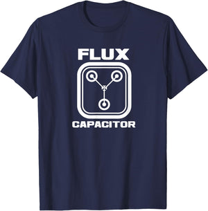 Funny 80's Vintage Movie - Flux Capacitor T-Shirt - T-Shirt | Navy