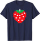Pixel Strawberry 80s Video Game Halloween Costume T-Shirt - T-Shirt | Navy