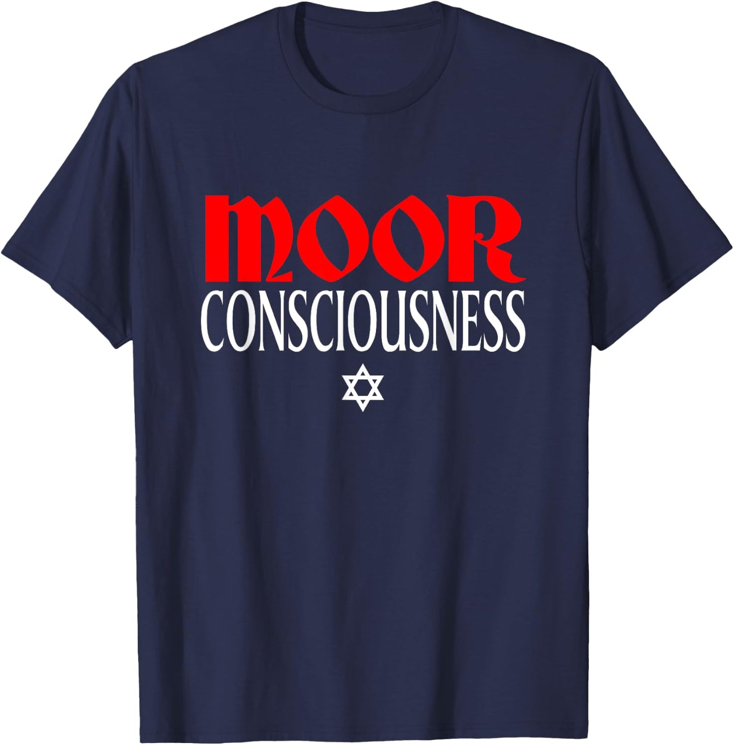 Moor Consciousness Moorish American T Shirt T-Shirt - T-Shirt | Navy
