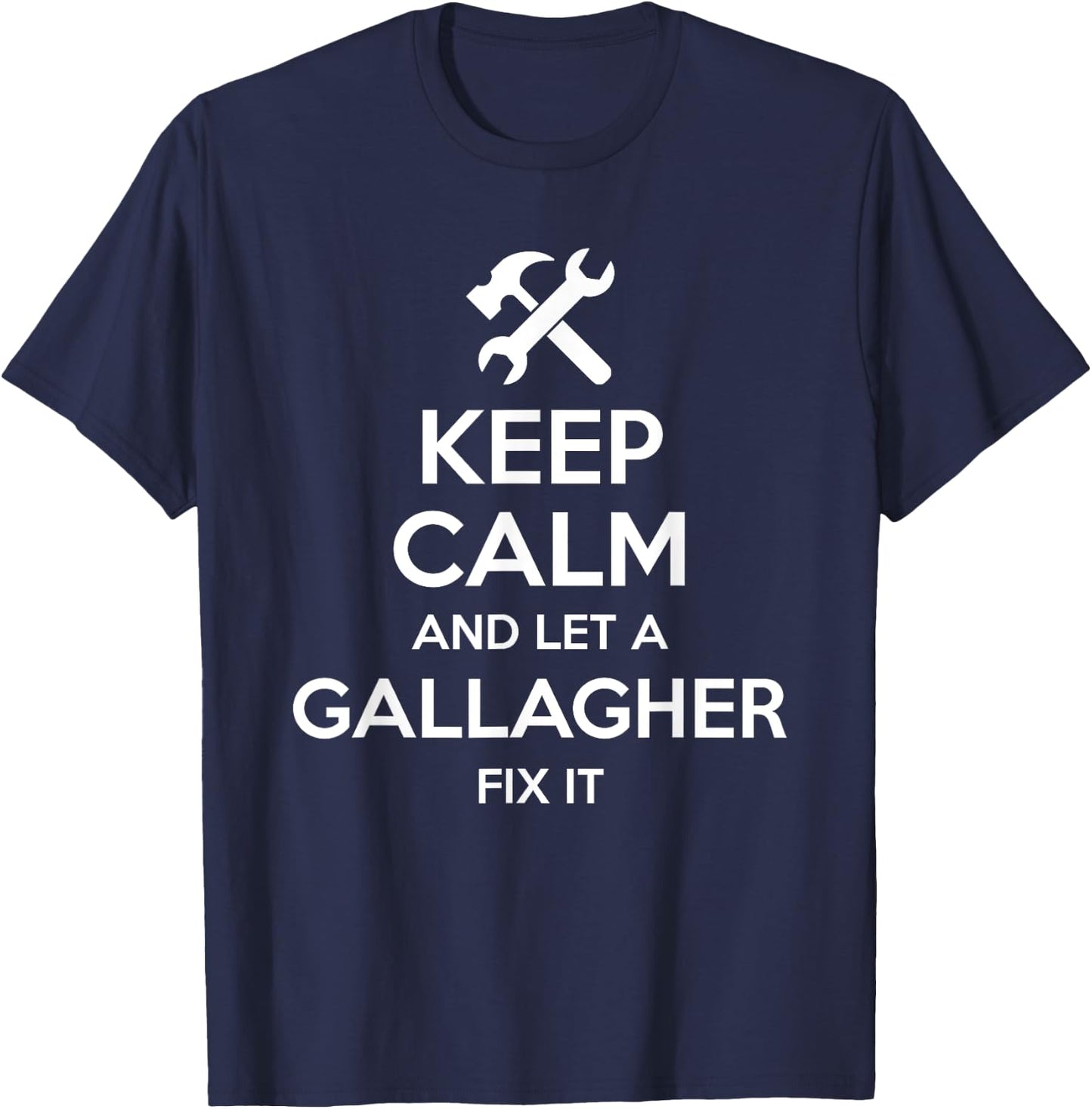GALLAGHER Funny Surname Birthday Family Tree Reunion Gift T-Shirt - T-Shirt | Navy