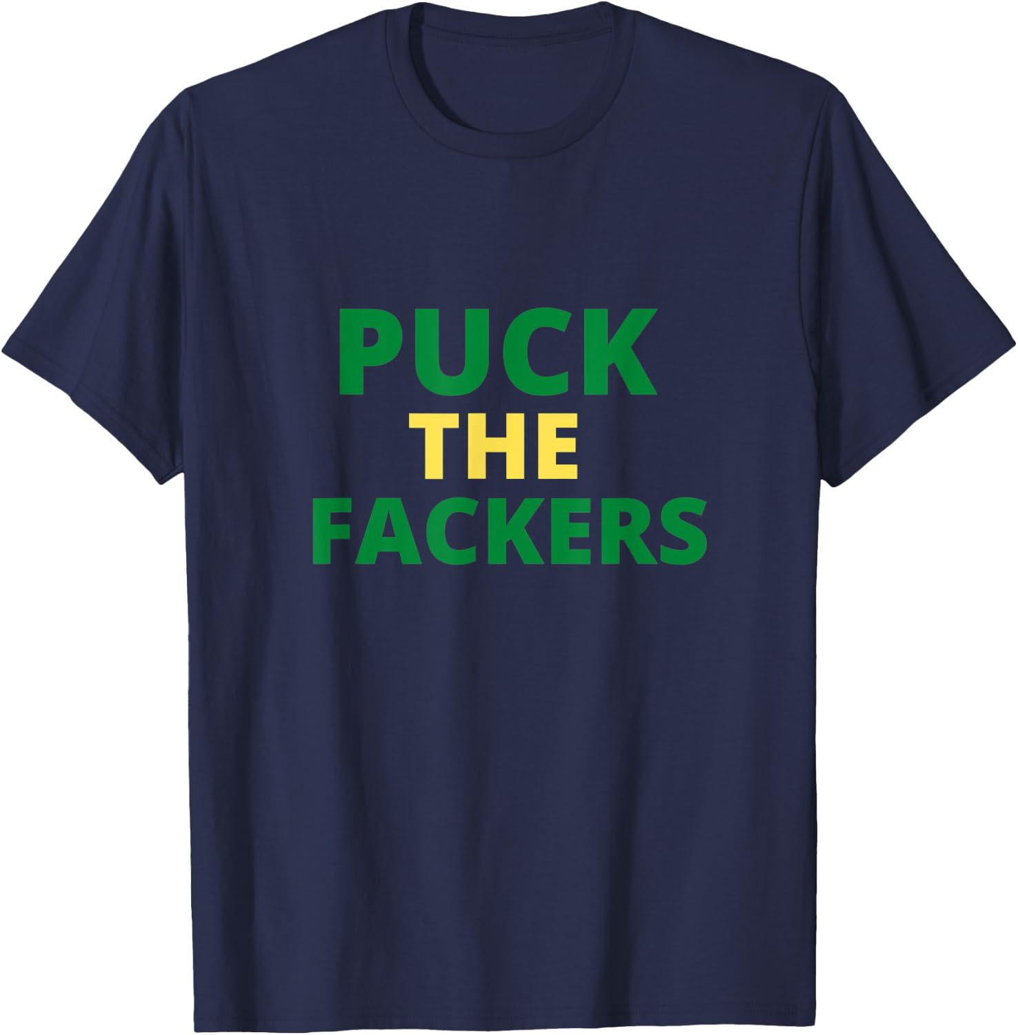 Puck the Fackers Funny Bears T-Shirt - T-Shirt | Navy