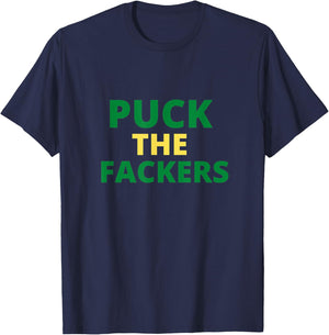 Puck the Fackers Funny Bears T-Shirt - T-Shirt | Navy