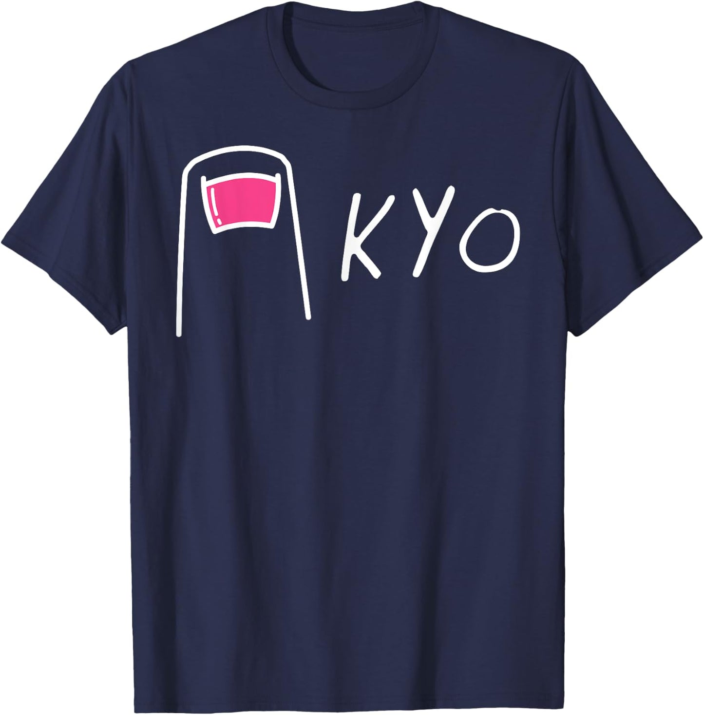 Funny Japan Tokyo Pun - "TOE" KYO - Humorous Japanese T-Shirt - T-Shirt | Navy