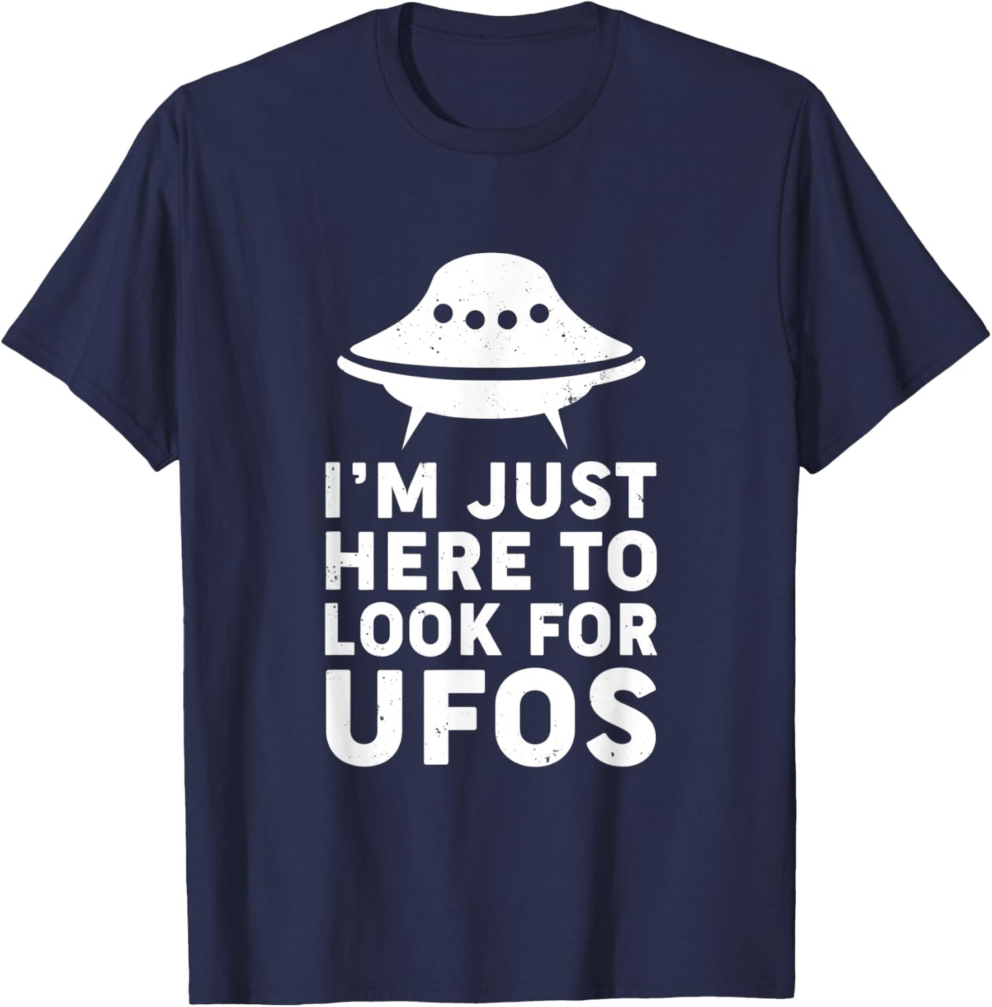 Funny UFO Believer Alien T-Shirt - T-Shirt | Navy