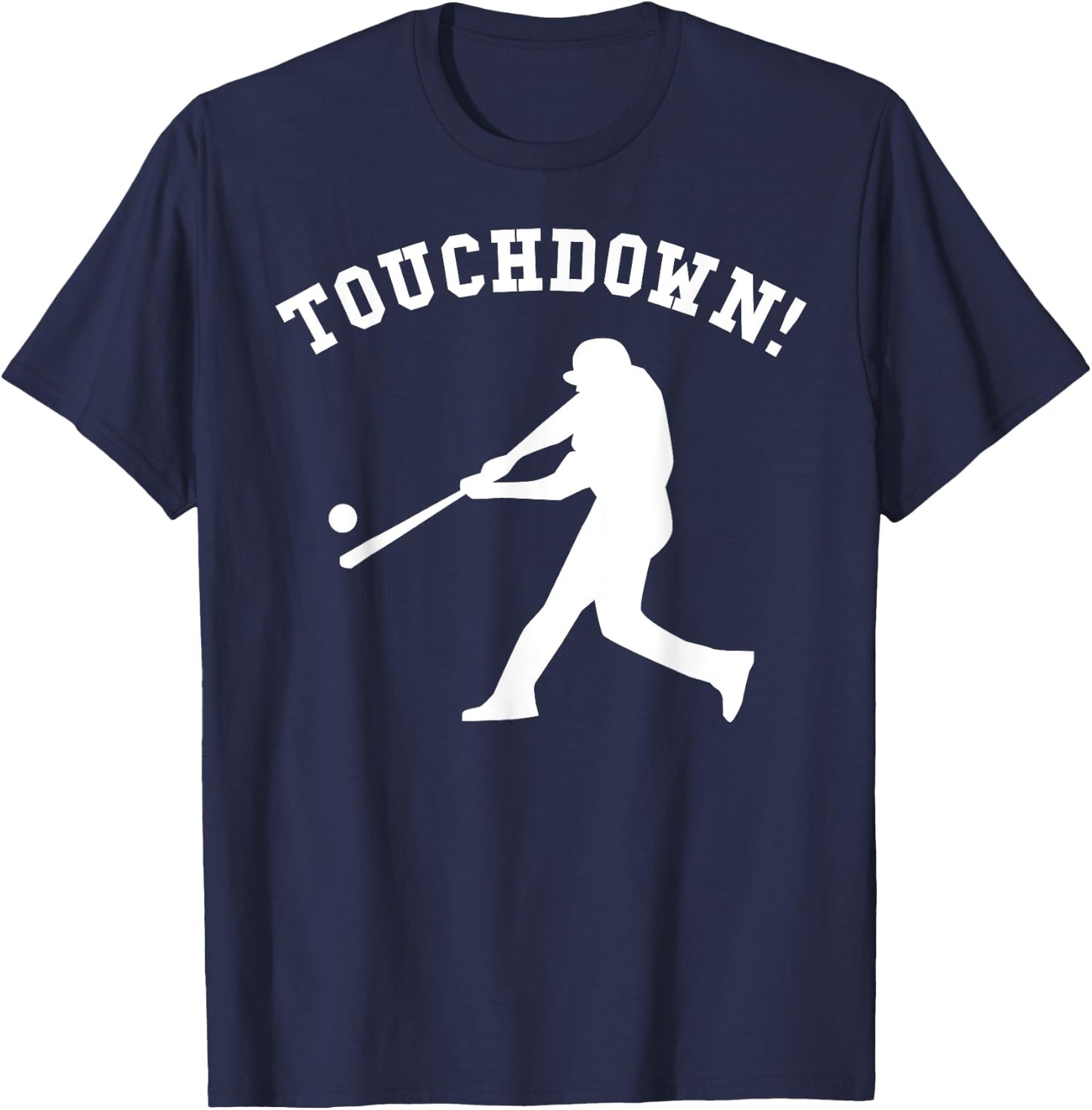 Touchdown Baseball Funny Football Sports Humor Joke Vintage T-Shirt - T-Shirt | Navy