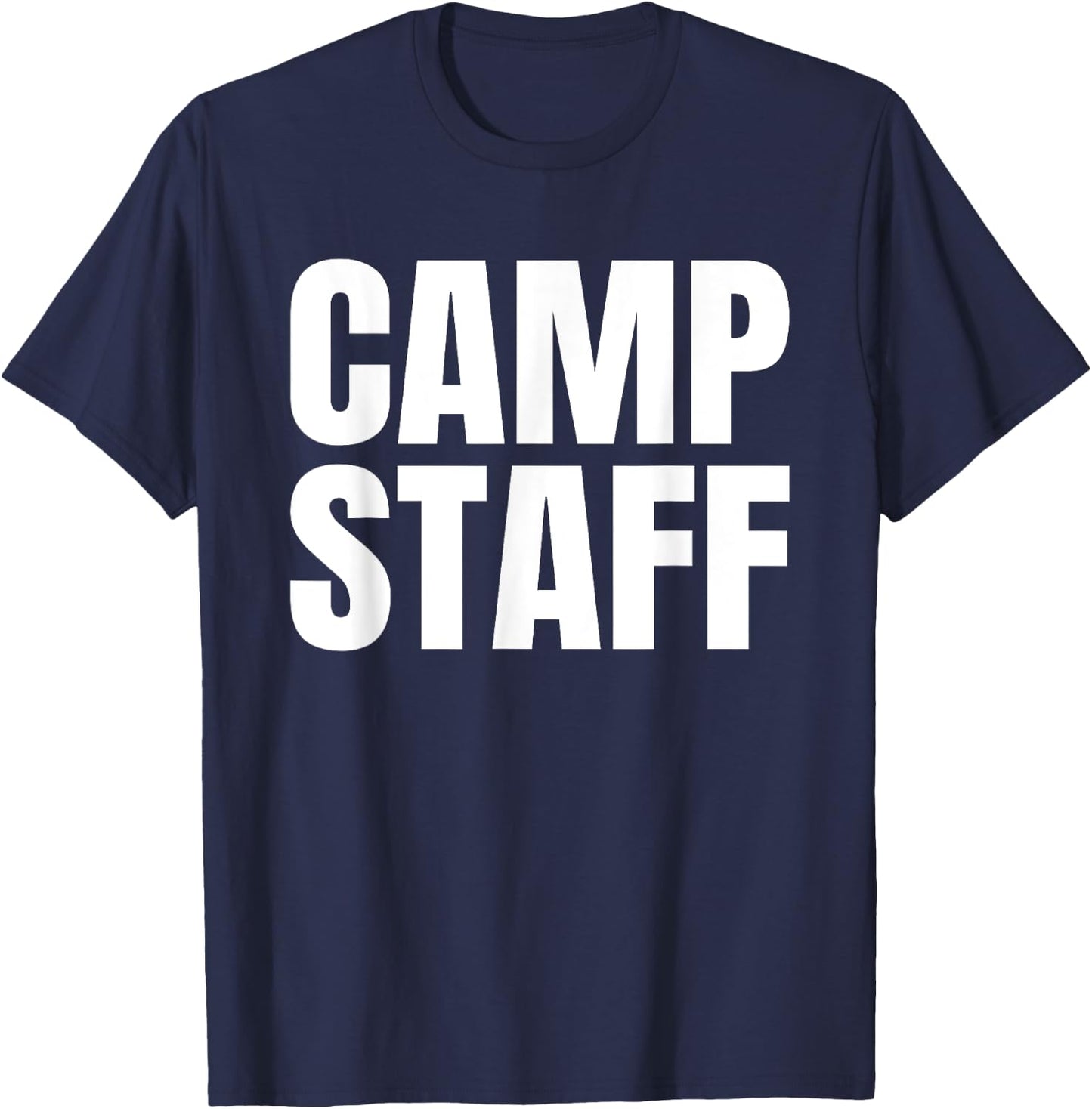 Summer Camp Staff Counselor Camping Camper Men Women Kids T-Shirt - T-Shirt | Navy