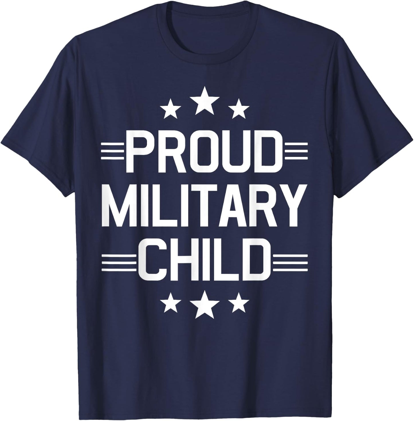 Purple Proud Military Child - Month of the Military Child T-Shirt - T-Shirt | Navy